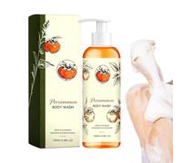 Persimmon Body Wash 100ml, gel de ducha desodorante para personas mayores | Limpieza profunda e hidratación, fórmula sua-ve para pieles maduras y secas, neutraliza el olor corporal