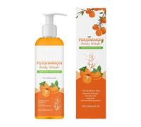 Persimmon Body Wash - 120ml Natural Deodorizing Soap | Smelly Feet Odor Control, Skin Cleansing Lotion for Women and Men, Refreshing Daily Bath Care