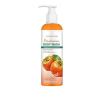 Persimmon Body Wash - Deodorizing Shower Gel | 100ml Body Wash with Odor Control, Cleanser for Men Women Seniors, Natural Extract Deep Cleansing Moisturizing, Nonenal Removal Daily Bath Travel Use