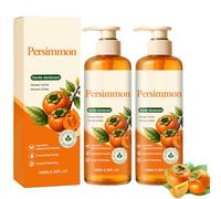 Persimmon Body Wash for Strong Odor Control, Natural Persimmon Liquid Soap for Old People Smell, Gel de ducha desodorante suave para mujeres y hombres para tipos de piel, 2 unidades