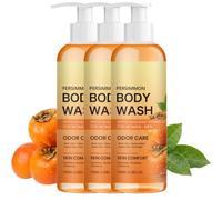 Persimmon - Gel de ducha para control de olores maduros, gel de ducha desodorizante que se dirige al olor no enal y a las personas mayores, eliminador hidratante para piel seca envejecida, frescura de