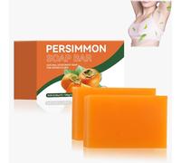 Persimmon Soap Bar,Body Odor Removal,Persimmon Goat Milk Soap,Face & Body Wash,Deodorant Bodys Bar for Old People Smell,Mild Bath Soaps for All Skin Types,Leaving your skin Men&Women Adults (2PCS)