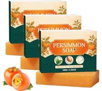 Persimmon Soap for Old People - Handmade Deodorizing Persimmon Soap Bar, Removes Odors, Deodorant Bath Bar for Men & Women, Moisturizing Body Cleanser - 100g (3Pcs)
