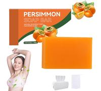 Persimmon Soap, Kakishibu Persimmon Deodorizing Soap, Brightening & Moisturizing Deodorant Body with Green Tea Extract, Odor Control for Body For for Men & Women (1pc)