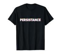 Persistance Retro Pop Art Tipografía Declaración Hombres Mujeres Camiseta