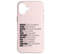 PERSISTE como Elizabeth Hablar Nancy Rule Ruth USA Congress Carcasa para iPhone 16 Plus