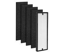 Persistence 1 NEA-F1 True HEPA Filtros de Repuesto + 4 Filtros de CarbóN Activado NEA-C1, para NEA120 & Smart WiFi CAF-W36USW