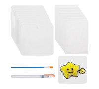 Persistence 20 Piezas de Papel de Textura de Espuma Mágica para Dibujo 3D, Esponja de Lienzo Mágica para Pintura Acrílica, Manualidades de Papel de Dibujo de Arte 3D DIY