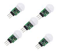 Persistence AM312 Sensor PIR, paquete de 5 sensores de movimiento PIR para exteriores, mini piroeléctrico infrarrojo PIR humano IR cuerpo del módulo