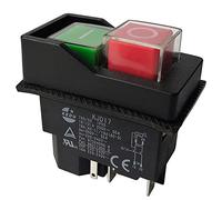 Persistence Interruptores electromagnéticos pulsadores para herramientas de jardín KJD17 220V 5 pines -Terminales