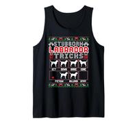 Persistente Labrador Retriever Trucos Perro Feo Navidad Camiseta sin Mangas