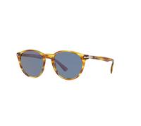 Persol Hombre PO3152S 904356 Gafas de sol Acetato Marrón Azul Redonda Normal