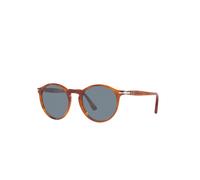 Persol Unisex PO3285S 96/56 Gafas de sol Acetato Marrón Azul Redonda Normal