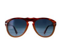 Persol Hombre Persol PO0649 1025S3 Gafas de sol Acetato Marrón Azul Piloto Polarizado