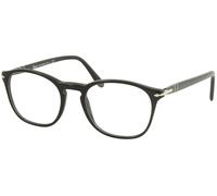 Persol Hombre Gafas PO3007V Po/ 3007/V 95 Negro Completo Rim Óptica Marco 50mm