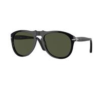 Persol Hombre Sunglass PO0649 649 - Original - Color del Marco: Negro, Color de la Lente: Verde