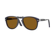 Persol Hombre Persol PO0714 FOLDING 121733 Gafas de sol Acetato Azul Marrón Piloto Normal