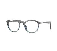 Persol Hombre Persol PO3143V 1205 Monturas ópticas Acetato Gris Transparente Redonda Normal