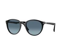 Persol Hombre Persol PO3152S 9014Q8 Gafas de sol Acetato Negro Azul Redonda Normal Sombreado