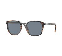 Persol Hombre Persol PO3186S 1081R5 Gafas de sol Acetato Marrón Azul Redonda Normal