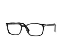 Persol Hombre Persol PO3189V 95 Monturas ópticas Acetato Negro Transparente Cuadrada Normal
