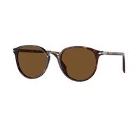 Persol Hombre Persol PO3210S 24/57 Gafas de sol Acetato Tortuga Marrón Redonda Polarizado