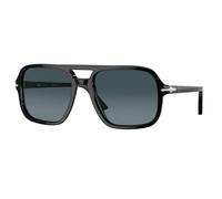 Persol Hombre PO3328S 95/S3 Gafas de sol Acetato Negro Azul Piloto Polarizado Sombreado