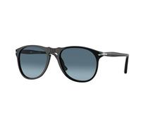 Persol Hombre Persol PO9649S 95/Q8 Gafas de sol Acetato Negro Azul Piloto Normal Sombreado