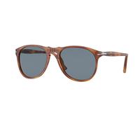 Persol Hombre Persol PO9649S 96/56 Gafas de sol Acetato Marrón Azul Piloto Normal