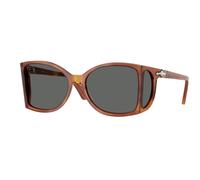 Persol Hombre PO0005 96/B1 Gafas de sol Acetato Marrón Gris Cuadrada Normal