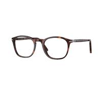 Persol Hombre PO3007V 24 Monturas ópticas Acetato Tortuga Transparente Cuadrada Normal