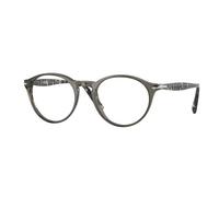 Persol Hombre PO3092V 1219 Monturas ópticas Acetato Gris Transparente Pantos Normal