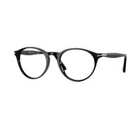 Persol Hombre PO3092V 9014 Monturas ópticas Acetato Negro Transparente Pantos Normal