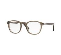Persol Hombre PO3143V 1103 Monturas ópticas Acetato Gris Transparente Redonda Normal