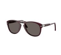 Persol Hombre Sunglass 714 - Original - Color del Marco: Ciruela lechoso, Color de la Lente: Gris Oscuro
