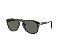 Persol Hombre Sunglass PO0714 714 - Original - Color del Marco: Negro, Color de la Lente: Polarizadas verde