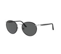 Persol Hombre Sunglass PO2422SJ - Color del Marco: Plateado y negro mate, Color de la Lente: Gris