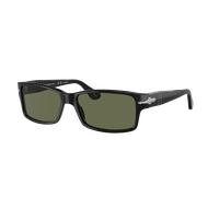 Persol Hombre Sunglass PO2803S - Color del Marco: Negro, Color de la Lente: Polarizadas verde
