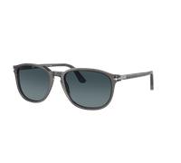 Persol Hombre Sunglass PO3019S - Color del Marco: Gris Transparente, Color de la Lente: Light Blue Gradient Dark Blue Polar