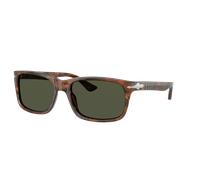 Persol Hombre Sunglass PO3048S - Color del Marco: Café, Color de la Lente: Verde