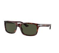 Persol Hombre Sunglass PO3048S - Color del Marco: Habana, Color de la Lente: Verde