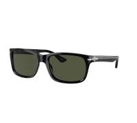 Persol Hombre Sunglass PO3048S - Color del Marco: Negro, Color de la Lente: Verde