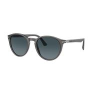 Persol Hombre Sunglass PO3152S - Color del Marco: Gris Transparente, Color de la Lente: Light Blue Gradient Dark Blue Polar