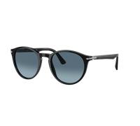 Persol Hombre Sunglass PO3152S - Color del Marco: Negro, Color de la Lente: Azul celeste y azul degradado