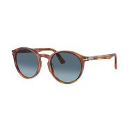 Persol Hombre Sunglass PO3171S - Color del Marco: Terra Di Siena, Color de la Lente: Azul celeste y azul degradado