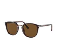 Persol Hombre Sunglass PO3186S - Color del Marco: Habana, Color de la Lente: Polarizadas Marrón