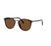 Persol Hombre Sunglass PO3210S - Color del Marco: Habana, Color de la Lente: Polarizadas Marrón