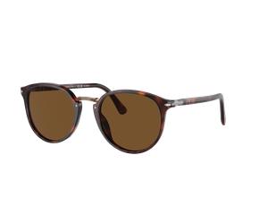 Persol Hombre Sunglass PO3210S - Color del Marco: Habana, Color de la Lente: Polarizadas Marrón