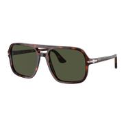 Persol Hombre Sunglass PO3328S - Color del Marco: Habana, Color de la Lente: Verde