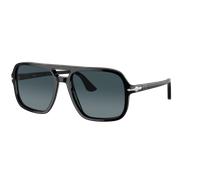 Persol Hombre Sunglass PO3328S - Color del Marco: Negro, Color de la Lente: Azul claro y azul oscuro degradado